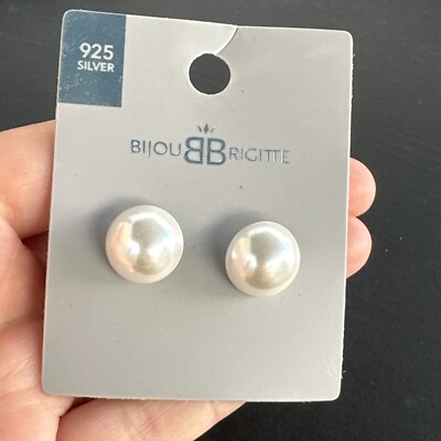 Boucles D'oreilles Pendantes Argent Massif 925 - Anciennes, Avec Perles, Créateur, Occasion