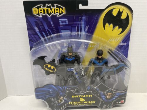 Vintage Mattel By Teen Titans 'Batman & Nighwing' DC 6" Action Figure Pack Of 2 - Picture 1 of 12