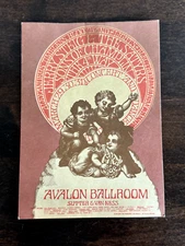 VTG Concert Handbill Postcard Avalon Jerry Steig Satyrs Sons of Champlin 1968