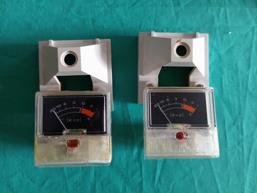 Coppia x2 VU METER Vintage VTG Ricambio Originale Audio HIFI - USATI FUNZIONANTI - Afbeelding 5 van 7