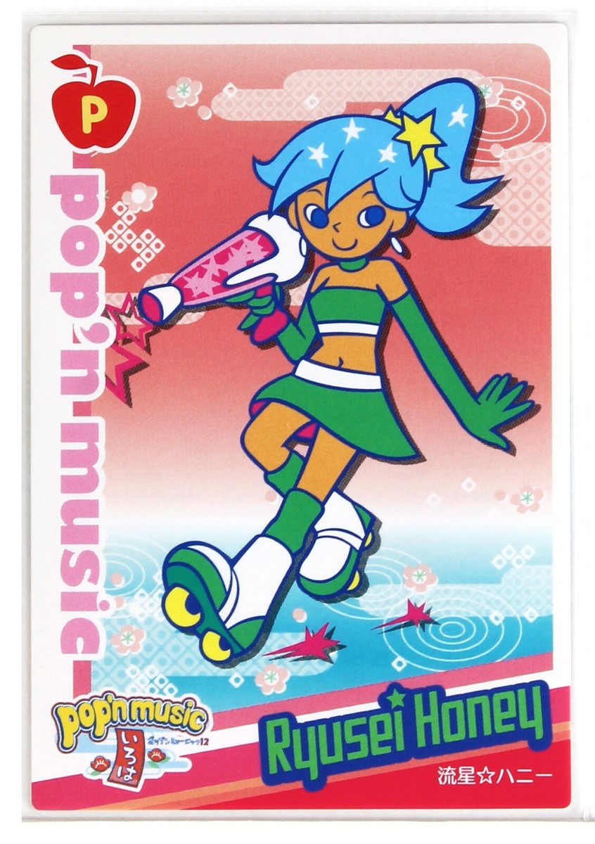 Pop'n Music Card PC19N030 Ryusei Honey KONAMI Japan Game Character