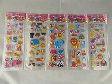 5 Different Sheets 3D Puffy Animal Stickers Bulk Stickers for Girls Boys Kids