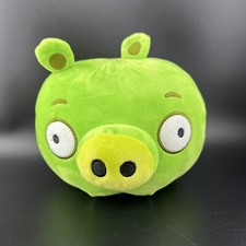 Angry Birds Green Pig Plush 8" Stuffed Animal Toy Factory Bad Piggies NO SOUND