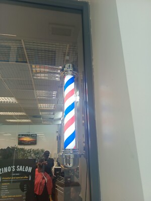 Friseurstange Barbershop LED Classic beleuchtet große Stangen UK Disty 102cm