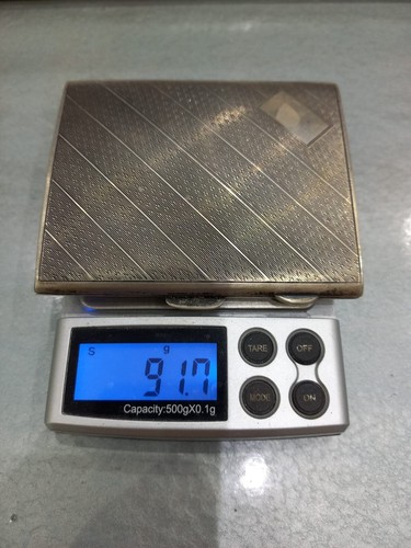 Old Cigerette Silver Plated Case 20th Century - Picture 4 of 4