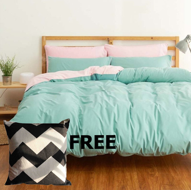Linen Sheet Pillow Cover Pillowcase Single 4PCS Bedding Set Duvet Cover Plain Linen Sheet Pillow Cover Pillowcase Single 4PCS Bedding Set Duvet Cover Plain