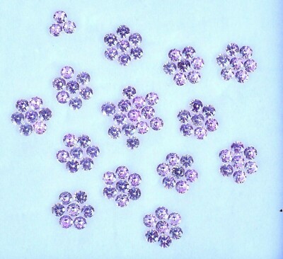 100 Pcs Natural Mogok Pink Ruby (3.20 mm) Round 15.80 CT CERTIFIED Gemstone