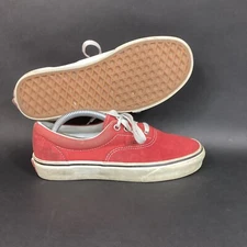 Vans OTW-Men 5/Women 6.5-Classic-DoubleRed Suede-Checkered/Checkerboard Low Shoe
