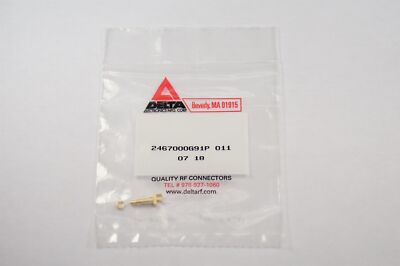 2467000G91P-011 Delta RF SSMC Female Bulkhead PCB Connector 0.067'' End Launch