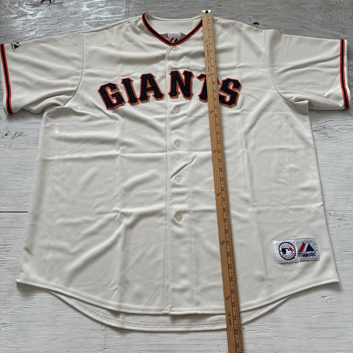 Maillot De Baseball San Francisco Giants Matt Cain Taille M Beige - Occasion