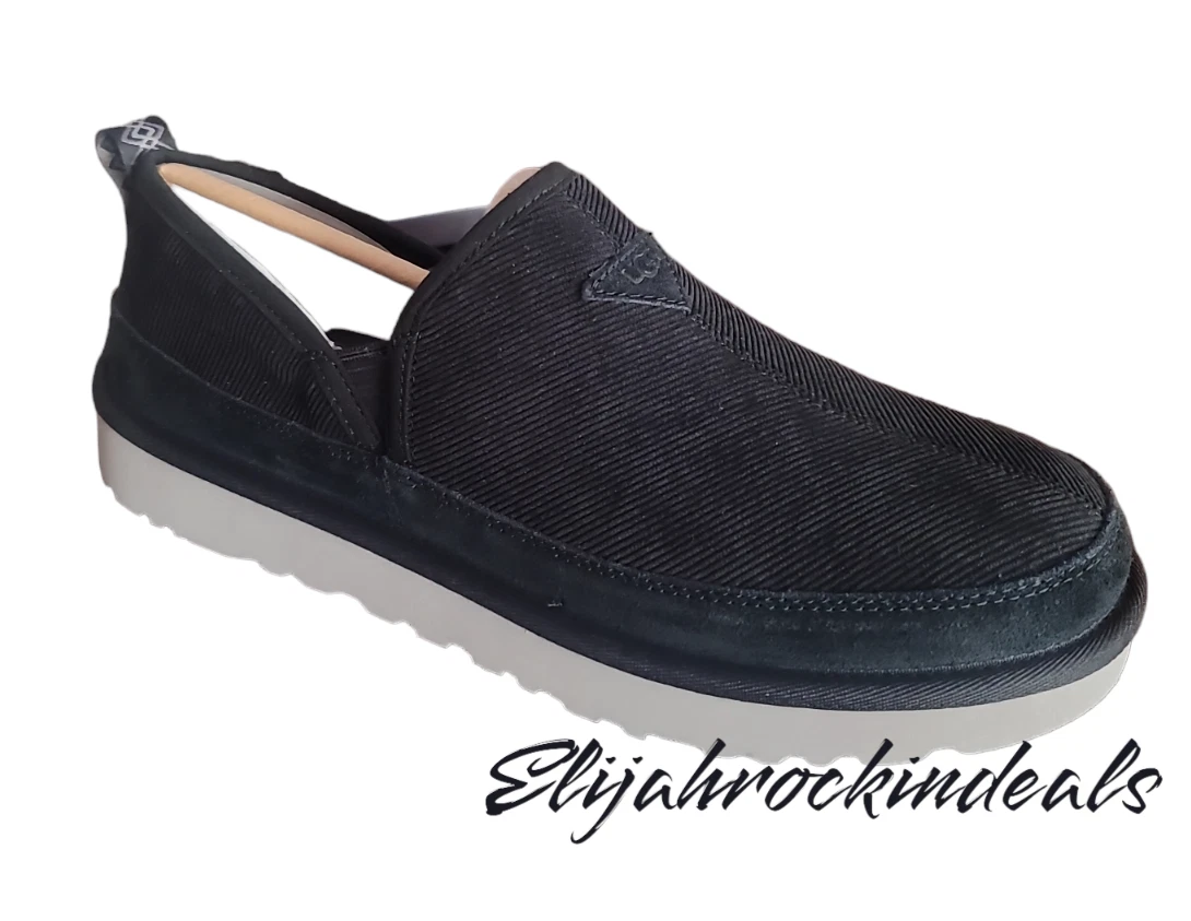 NEW IN BOX UGG MENS ROMEO CORDUROY BLACK US 9 10 11 MODEL