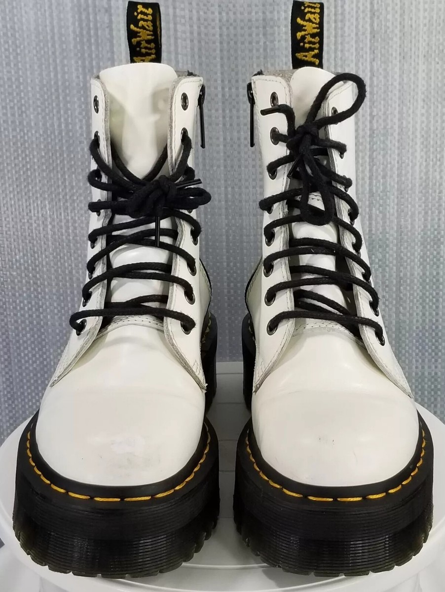 靴 Dr.Martens JADON WHITE UK7 Amazon.com: Dr. Martens Unisex Jadon 8-Eye Leather Platform