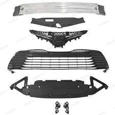 9PC For Camry LE 2018-2020 Bumper Reinforcement Radiator Cover Grille Mesh Kit