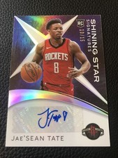 Jae’Sean Tate RC 2021 Shining Star Signatures #SS-TA Rookie Card Auto #10/15