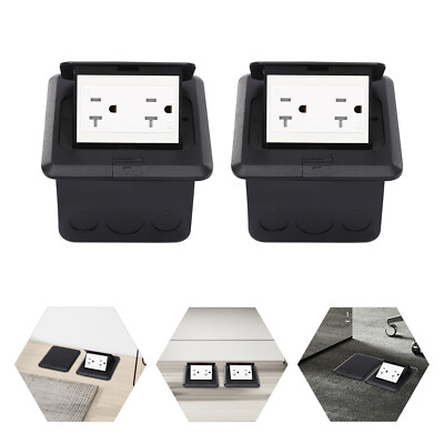 2pcs Pop-Up Floor Sockets, Pop Up Floor Outlet Sockets, Hidden Sockets Square