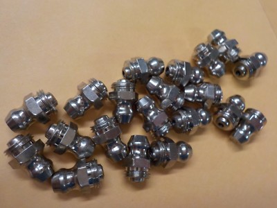 KNUCKLEHEAD-PAN-UL-SHOVEL ''NEW'' CHROME GREASE FITTINGS (YOU GET 20) #9851