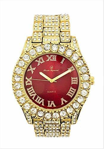 Herrenuhr Big Rocks blutig-rotes Zifferblatt mit kubanischem Armband & Ring ST10327CRS - Bild 31 von 70