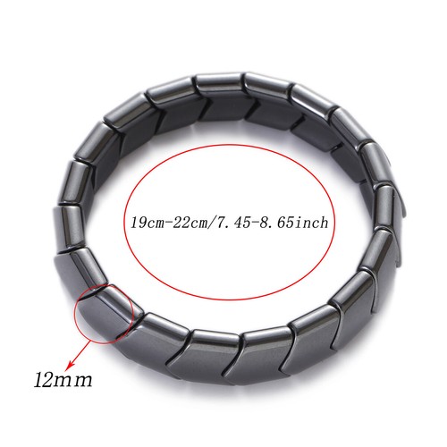 Magnetic Healing Hematite Stone Bracelets Weight Loss Pain Relief Men Women Gift - Picture 5 of 55