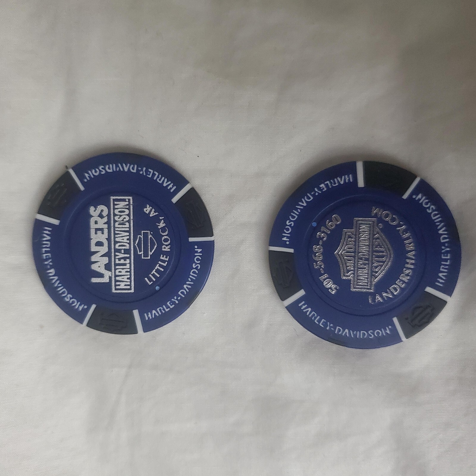 Poker Chip Landers Harley Davidson Little Rock Arkansas PERMANENTLY