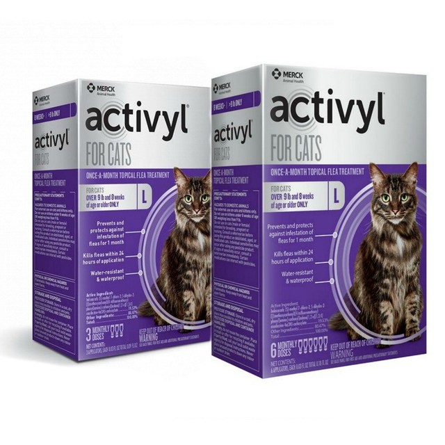 Activyl Topical Flea Treatment for Large Cats Over 9lbs (3pk or 6pk) eBay
