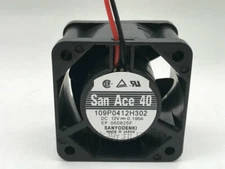 Sanyo 109P0412H302 DC12V 0.195A 40*40*28MM 4CM Cooling Fan 2Pin