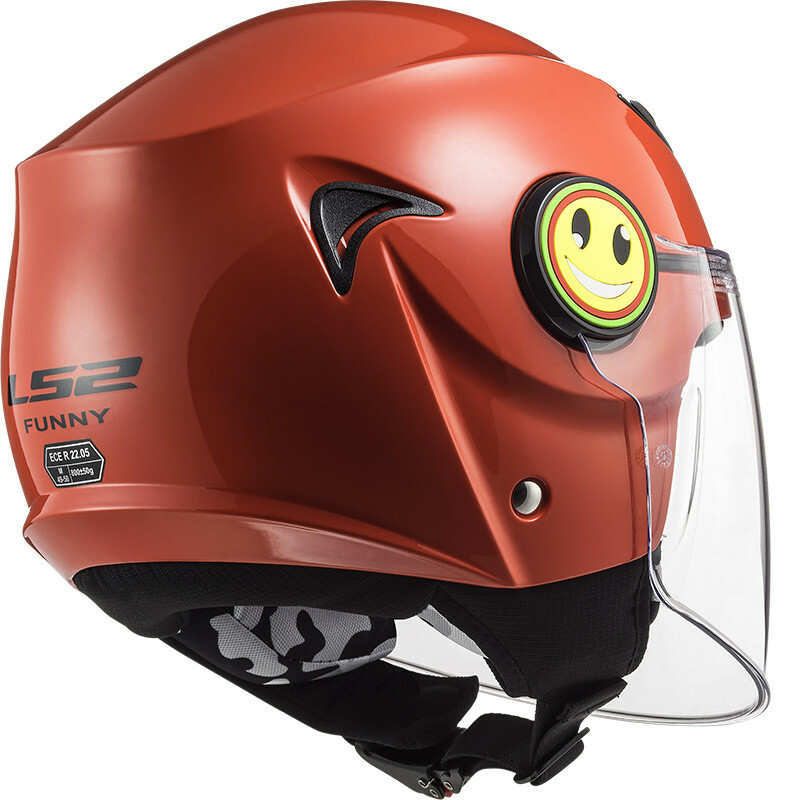 CASCO JET LS2 OF575 WUBY JUNIOR Gloss White / Bianco Lucido Moto