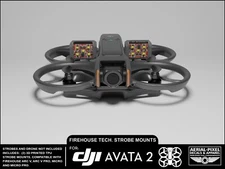 DJI AVATA 2 Strobe Mounts for Firehouse Technology Arc V, Arc V Pro and Micro