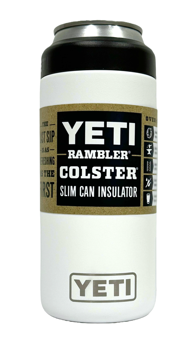 YETI Rambler Colster 12 oz Slim Can Cooler Insulator - White