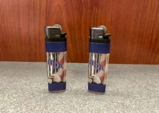 Lot of 2 USA Eagle United States Disposable Plastic Lighters NOT WORKING