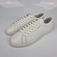 SAINT LAURENT White Andy Low Top Sneakers New
