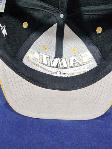 Vintage Logo Athletic New Orleans Saints Hat Adjustable Snapback Cap - Picture 8 of 11