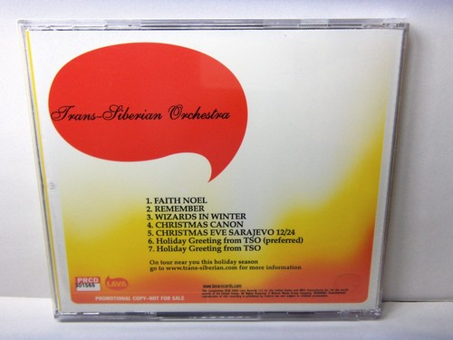 PROMO CD TRANS-SIBERIAN ORCHESTRA 7 CHRISTMAS SONGS 2004 LAVA RECORDS - Imagen 2 de 2