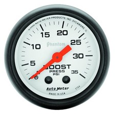 Auto Meter 5704 Phantom Mechanical Boost Gauge 0-30 Psi 2 116 Auto Meter 5704 Phantom Mechanical Boost Gauge 0-30 Psi 2 116