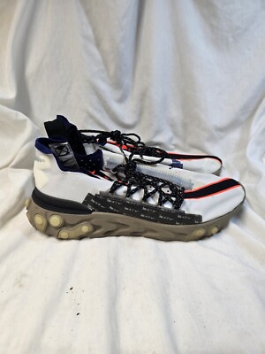 Nike Mens React WR ISPA AR8555-100 White Running Shoes Sneakers Size 