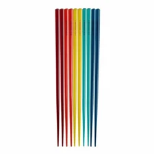 Le Creuset chopstick set of 5 pairs /chopsticks rest Rainbow Color Made in Japan