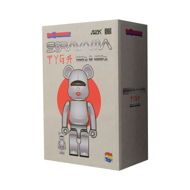 TYGA x HAJIME SORAYAMA 400% 100% Set - Silver - Medicom Be