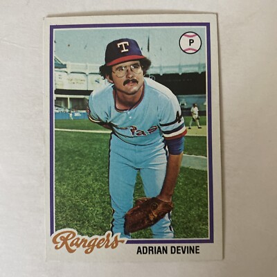 1978 Topps Baseball Adrian Devine Texas Rangers Card #92 | eBay