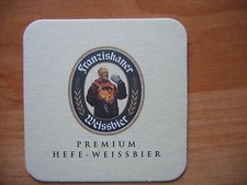 Bierdeckel Franziskaner Weissbier - Hefe Weissbier Brauerei Weizenbier Weißbier