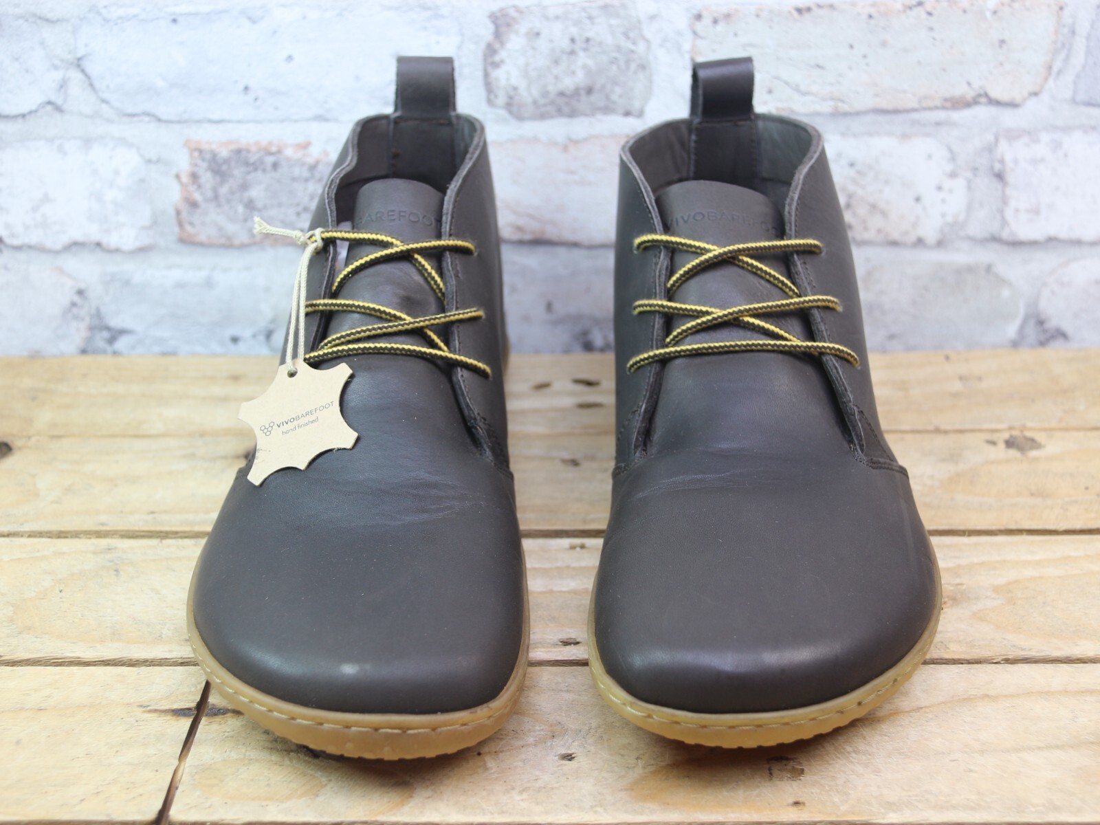 MENS VIVOBAREFOOT GOBI III BROWN SUEDE DESERT LACE UP SMART CASUAL