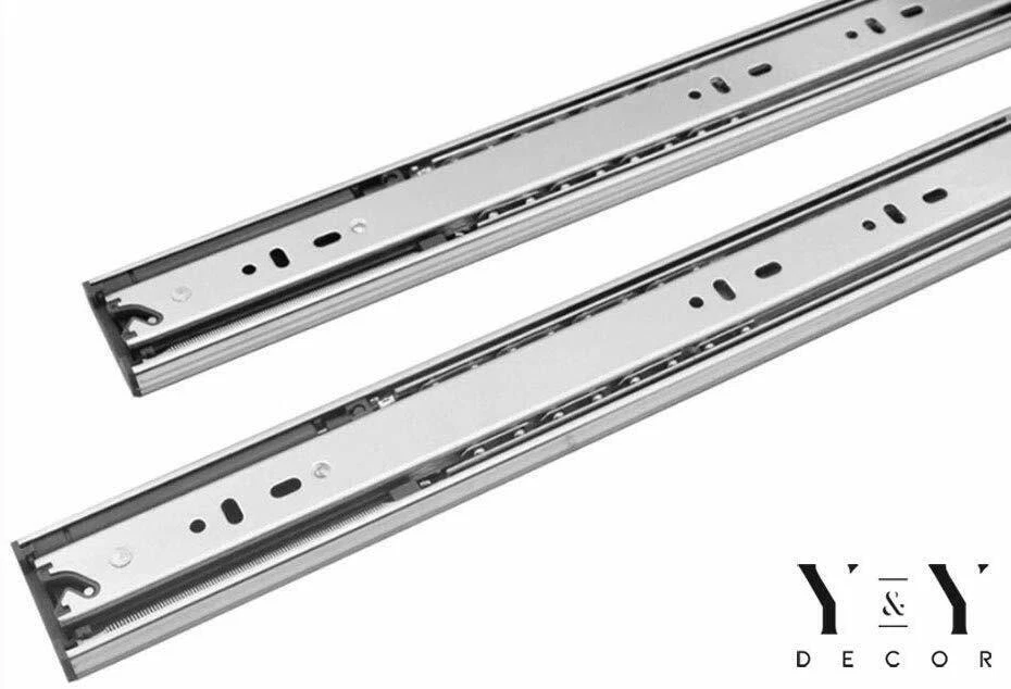 Paquete de valor de extensión completa de 15 pares de rodamientos de bolas correderas de cajón de cierre suave de 12"-24" Foto 2 de 4