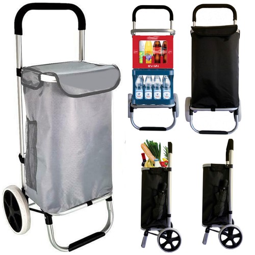 Einkaufswagen Einkaufstrolley Trolley Aluminium Einkaufsroller Tasche Shopping - Bild 70 von 72