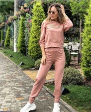 Women's Summer Sports Suit Sofia Bh-5069 Pink-Peach High Quality NEW