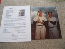 Joe DiMaggio Dom DiMaggio Autographed 8 x 10 Photo JSA Cert