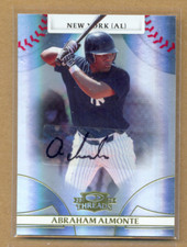 2008 Donruss Threads Signatures Gold #97 Abraham Almonte/975 AUTO - NM-MT