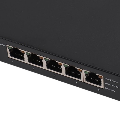 5 Port 2.5G Switch 8Pin Network Port Aluminum Alloy Gigabit Ethernet Split AM - Afbeelding 10 van 22