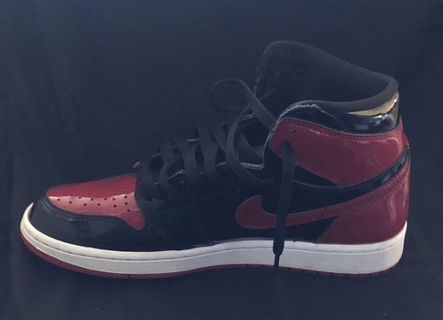 Air Jordan 1 Retro Alto OG Patente Criado Talla 9 Para Hombre (555088-063) SIN CAJA - Imagen 4 de 10