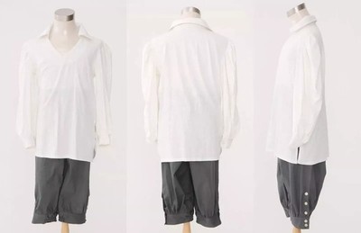 Pirates Of The Caribbean Jack Sparrow White Shirt Costume Cosplay Halloween sale