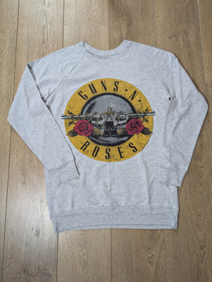 Guns N Roses Graphic Sweatshirt Langarm Grau 2013 Atmosphere Dünn...