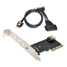 PCI-E 3.0 4.0 to SFF-8654 Slimline SAS Card Adapter and U.2 U2 SFF-8639 NVME