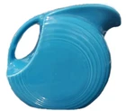 Fiesta Peacock Blue Large Disc Pitcher Retired Color HTF Fiestaware Ceramic